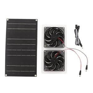 Ymiko Ventilador Movido a Energia Solar, Silício Monocristalino 100W 5V, ABS Ventilador Solar Com Painel, e Cabo de Conexão para RV,