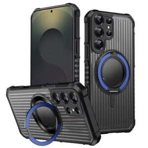 YOGISU Capa protetora à prova de choque com suporte para carregamento Samsung A16 (para Samsung A16/azul escuro)