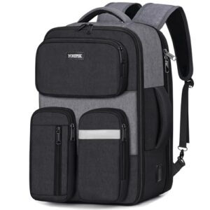 YOREPEK Frontier Airlines Bolsa para itens pessoais 45,7 x 35,5 x 20,5 cm, bolsa de itens pessoais de companhias aéreas com alças de ombro ocultas, porta de carregamento USB para negócios