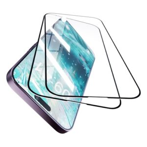 YOUULAR [Pacote com 2 protetores de tela para Samsung Galaxy M06 5G, película protetora de vidro temperado, dureza 9H, alta transparência, antiestilhaçamento, antibolhas, borda preta