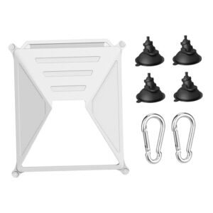 Ysyqkn Capa Protetora de Silicone para Mini, Capa Protetora para Antena Parabólica, Capa à Prova de Choque para Laptop, Anti-colisão, Branco