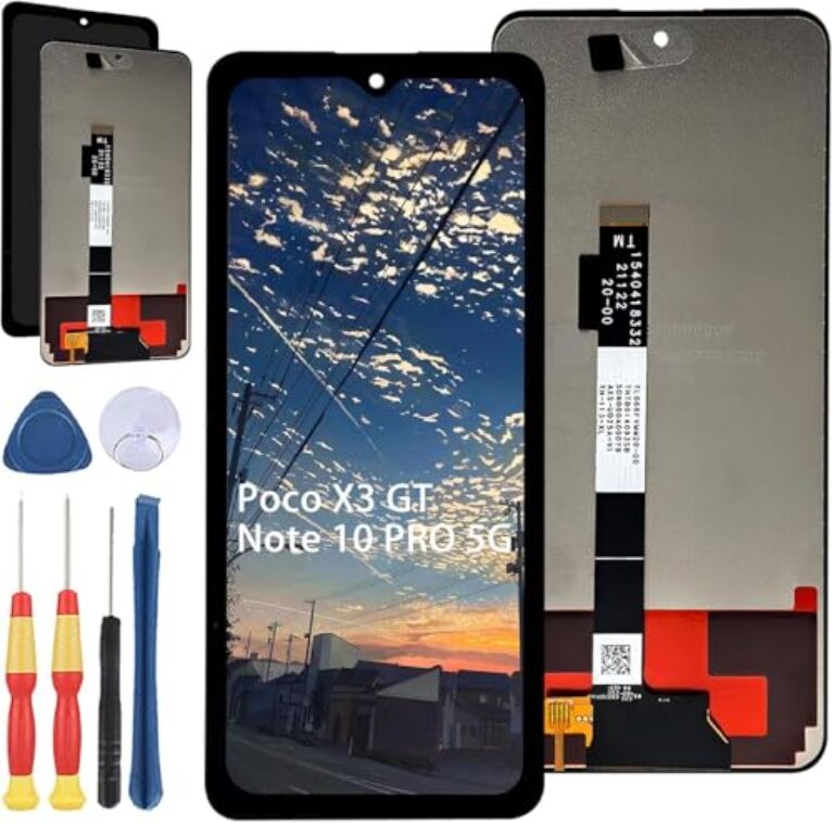 Yuxyiony Nova tela de substituição para Redmi Poco X3 GT/Note 10 Pro 5G tela de reparo de tela LCD e acessórios de ferramenta de substituição.