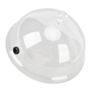 ZAWELIYO Tampa de Cúpula Cloche para Fumar, para Alimentos e Bebidas, Material de Alta Dureza, Ampla Aplicação para Fumar Ovos, Display de Mesa de Balcão de Fogão (L)