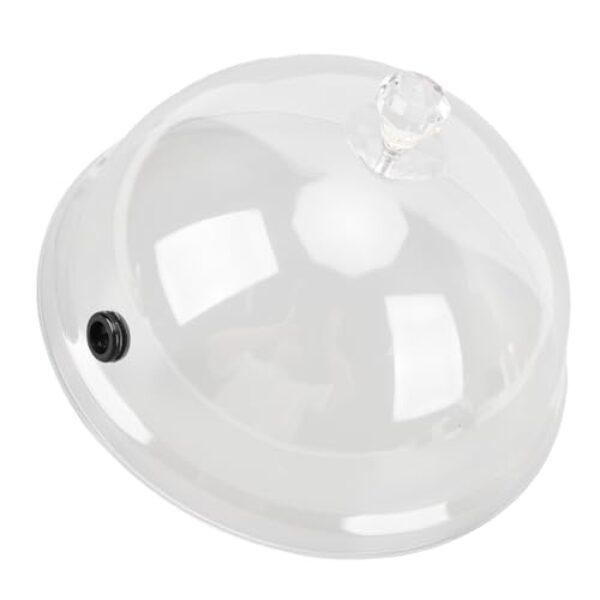 ZAWELIYO Tampa de Cúpula Cloche para Fumar, para Alimentos e Bebidas, Material de Alta Dureza, Ampla Aplicação para Fumar Ovos, Display de Mesa de Balcão de Fogão (L)