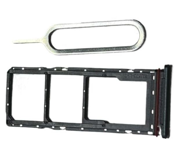 zhxchzhi Bandeja de cartão SIM dupla OEM com compartimento + pino compatível com Motorola Moto G06 peças pretas