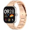 ZLYLVRC Pulseira de relógio de aço inoxidável compatível com Redmi Watch 4/para Mi Band 8 Pro Smartwatch ajustável para mulheres e homens (ouro rosa)