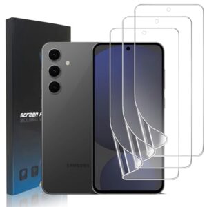 zonyee Película protetora de tela TPU para Samsung Galaxy S24 FE de 6,7 polegadas, tela 3D flexível de TPU macio de cobertura total para Galaxy S24 FE, antibolhas, resistente a arranhões, fácil