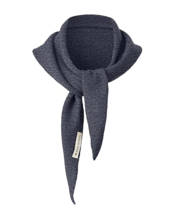 Zulzifs Cachecol triangular de lã para mulheres - Suéter de malha xale quente acessórios de moda para meninas do centro da cidade, Cinza escuro, Standard