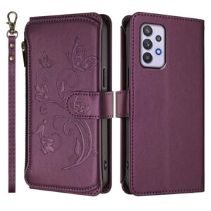 ZUOBDSDF Capa flip para Samsung Galaxy A32 4G Capa carteira com suporte de cartão PU couro com suporte para cartões, capa TPU à prova de choque para mulheres e homens, capa protetora compatível com