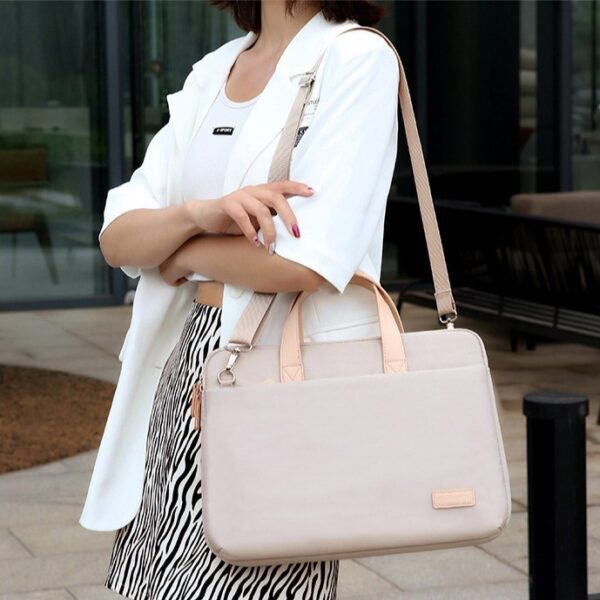 13 Polegadas 14 Polegadas 15,6 Polegadas Bolsa Impermeável para Laptop Bolsa Transversal Feminina