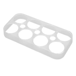 2 bandejas para ovos de geladeira, 8 grades transparentes para armazenamento e organização da cozinha