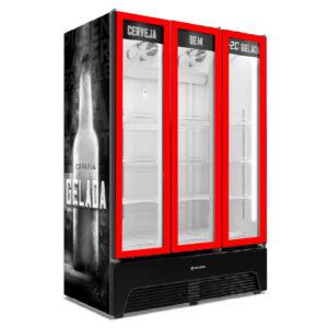 3 Gaxetas Expositora Bebidas VNM3TH Para Metalfrio 3 Portas