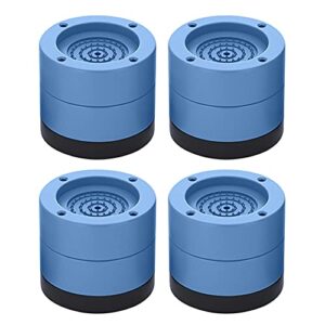 4 Pacote de Pisos Vibração para Máquina Lavar Roupas com Absorção Impacto e Ruído Altura Ajustável Secadora Geladeira Mó