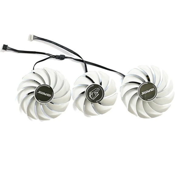 4pin 88mm 75mm Para Colorido Geforce RTX 3080 3070 3060 Ti iGame Ultra OC Branco RTX3080 RTX3070 Ventilador Gráfico