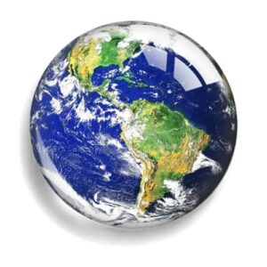 5 peças Oito Planetas Terra Júpiter Lua Tempo Pedra Pedra Pingente de Vidro Chaveiro Ímã Adesivo de Geladeira, Terra, P