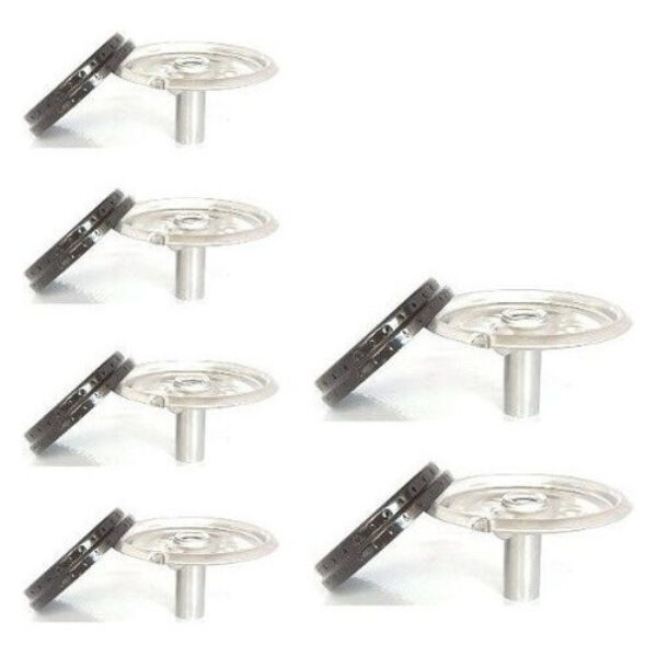 6 Kits Com 6 Bocas Para Fogão Esmaltec Veneza - 12gd + 24pq