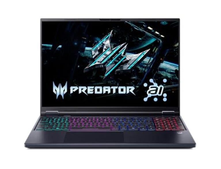 Acer Predator Helios Neo 40.6 cm WQXGA 240Hz AI Gaming Laptop Intel Core Ultra 9 275HX 16GB RAM 1TB SSD NVIDIA GeForce RTX 5070Ti Graphics Abyssal Black