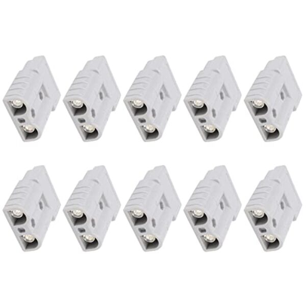 Acouto 10pcs 50A Bateria Conector de Alimentação 600V ² 6AWG Terminal de Cabo para Painéis Solares e Automóveis