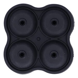 Acouto Bandeja de Molde de Gelo de Silicone de Com 4 Furos - Coquetel e Uísque para Fazer Gelo Em Forma - Festas Fáceis de Usar, Limpas e Perfeitas