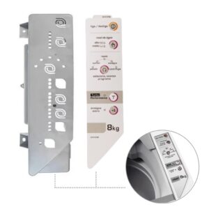 Adesivo e Painel Máquina Lavar Roupa Brastemp Clean 8kg Bwc08a