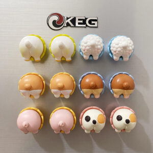 Adesivos Magnéticos Criativos Com Fundo De Resina 3D Para Pequenos Animais Na Geladeira , Pequeno Presente