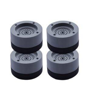Almofadas para móveis – 4 peças de base de máquina de lavar e almofada de pé fixa para elevação universal de refrigerador, almofadas estabilizadoras cinza de 3,5 cm de espessura