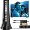Antena Smart TV 2025 com alcance de mais de 1000 quilômetros - Antena HDTV amplificada interna com amplificador de sinal de 360°, suporte 4K 8K 1080p para canais locais, cabo coaxial de 7,6 m