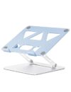 Aoviho Suporte de laptop ajustável para mesa, suporte de laptop portátil e elevador, suportes dobráveis de alumínio para MacBook Air Pro, HP, Lenovo, Dell, Samsung, 10 a 15,6 polegadas (azul celeste)