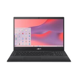 ASUS Chromebook CX1, tela FHD NanoEdge de 15,6 polegadas, processador Intel Celeron N4500, 128 GB de armazenamento eMMC, 4 GB de RAM, ChromeOS, cinza mineral, CX1500CKA-SS48F