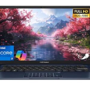 ASUS Laptop Vivobook de 14 polegadas - FHD (1920 * 1080) - Intel Core i7-1355U - 10 núcleos - Intel UHD Graphics - Copilot - Câmera de privacidade - Windows 11 Home - com mouse sem fio (12 GB RAM |