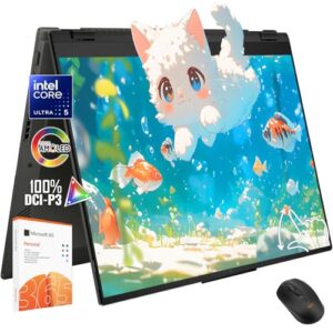 ASUS Laptop Vivobook Flip 35.6 cm Touchscreen 2 em 1 - Tela OLED WUXGA -16GB RAM -1TB SSD -Intel Core Ultra 5 226V -Teclado retroiluminado -Windows 11 Office 365 -Computadora Portátil 2025 Copilot PC