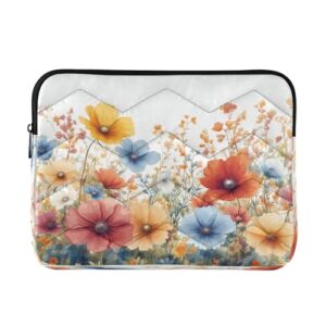 ATTX Capa colorida para laptop Wildflowers de 15 a 16 polegadas, à prova de choque e protetora, bolsa portátil para computador nº 12