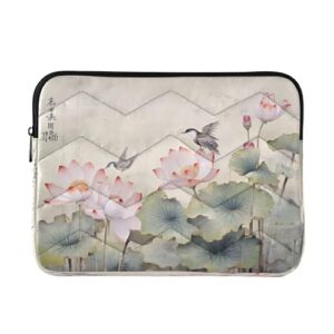 ATTX Capa para laptop com estampa floral de beija-flor chinesa de 15 a 16 polegadas, à prova de choque e protetora, bolsa portátil para computador #414