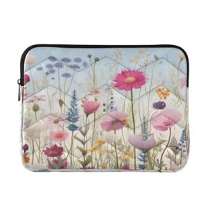 ATTX Capa para laptop com flores em aquarela de 15 a 16 polegadas, à prova de choque e protetora, bolsa portátil para computador nº 12