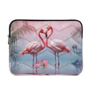 ATTX Capa para laptop flamingos rosa tropical para laptop de 13 a 14 polegadas, à prova de choque e protetora, bolsa portátil para computador nº 8