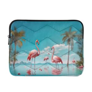 ATTX Capa para laptop flamingos rosa tropical para laptop de 13 a 14 polegadas, à prova de choque e protetora, bolsa portátil para computador nº 17