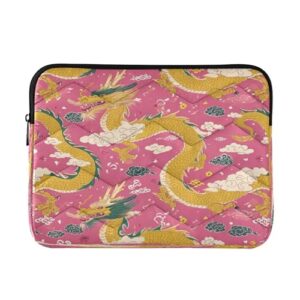 ATTX Capa para laptop Pink Dragons de 13 a 14 polegadas, à prova de choque e protetora, bolsa portátil para computador #149