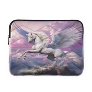 ATTX Capa para laptop White Horse de 15 a 16 polegadas, à prova de choque e protetora, bolsa portátil para computador #69