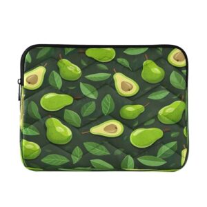 ATTX Capa pequena para laptop com fatias de abacate para laptop de 13 a 14 polegadas, à prova de choque e protetora, bolsa portátil para computador #356