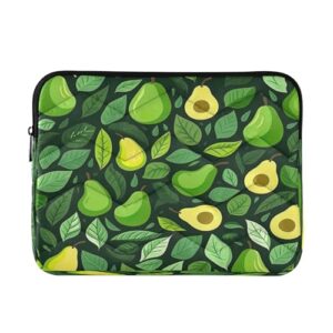 ATTX Capa pequena para laptop com fatias de abacate para laptop de 13 a 14 polegadas, à prova de choque e protetora, bolsa portátil para computador #362