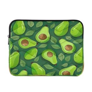 ATTX Capa pequena para laptop com fatias de abacate para laptop de 13 a 14 polegadas, à prova de choque e protetora, bolsa portátil para computador #353