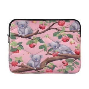 ATTX Capa pequena para laptop Koala Strawberries para laptop de 13 a 14 polegadas, à prova de choque e protetora, bolsa portátil para computador #368