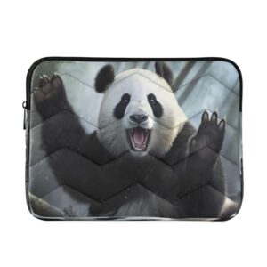 ATTX Linda capa de panda para laptop de 13 a 14 polegadas, à prova de choque e protetora, bolsa portátil para computador nº 17