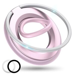 [Atualização 2025] Alça magnética para telefone MagSafe, suporte de anel de telefone com rotação de 360°, ímã de dois lados compatível com iPhone 17/16/15/14/13/12/11 Pro/Max MagSafe