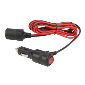 AUNMAS Adaptador de Isqueiro, Construção de Cobre Em PVC, Saída 12V 24V 10-15A, Ideal para Carros, Trailers e Caminhões