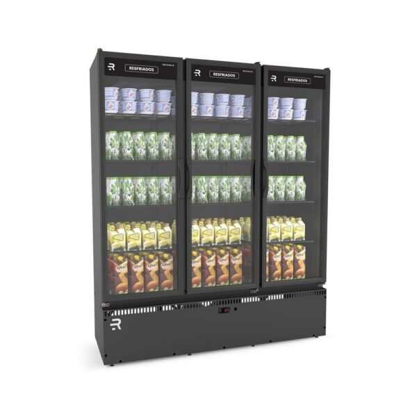 Auto Serviço Vanguard Resfriados 3 Porta 0 A 7 ºc Asvr3ppp Preto/preto 220v - Refrimate 220v