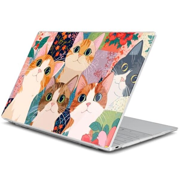 Batianda Capa para laptop Dell XPS 13 Copilot+ PC tela de 34.0 cm 2025 2024 número do modelo 9345/9350, capa rígida ultrafina, leve e resistente a arranhões com proteção profissional, gatos