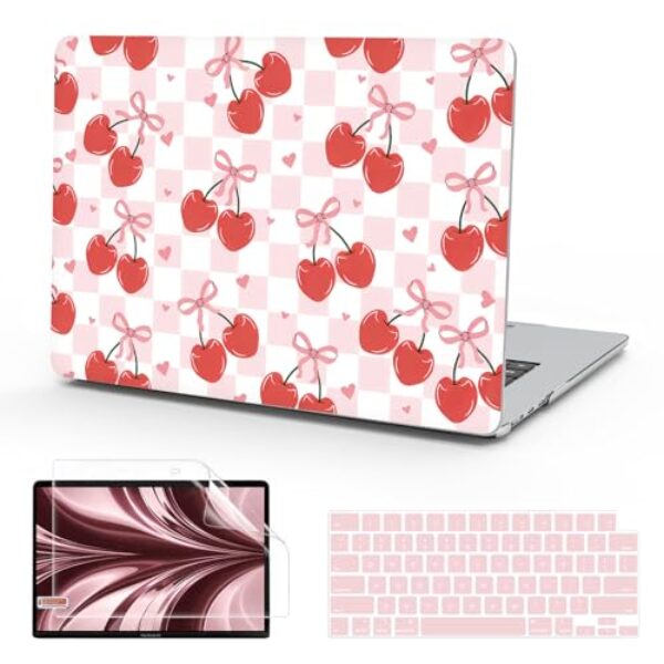 B BELK Capa compatível com MacBook Air de 13 polegadas 2025 2024 2023 2022 M4 M3 M2 A3240 A3113 A2681, capa rígida de plástico + capa de teclado + protetor de tela para MacBook Air de 13,6 polegadas