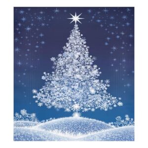 Blueangle Capa magnética de flocos de neve, árvore de Natal, lava-louças, decoração de capa frontal, adesivos de eletrodomésticos, adesivos de eletrodomésticos, adesivo magnético decorativo de 58,4 cm