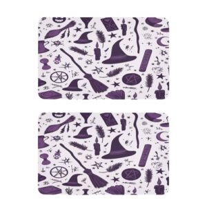 Blueangle Conjunto de 2 ímãs de geladeira de bruxa de Halloween - Ímãs decorativos engraçados de geladeira de cozinha - Seguro para lava-louças e decoração magnética durável (450)